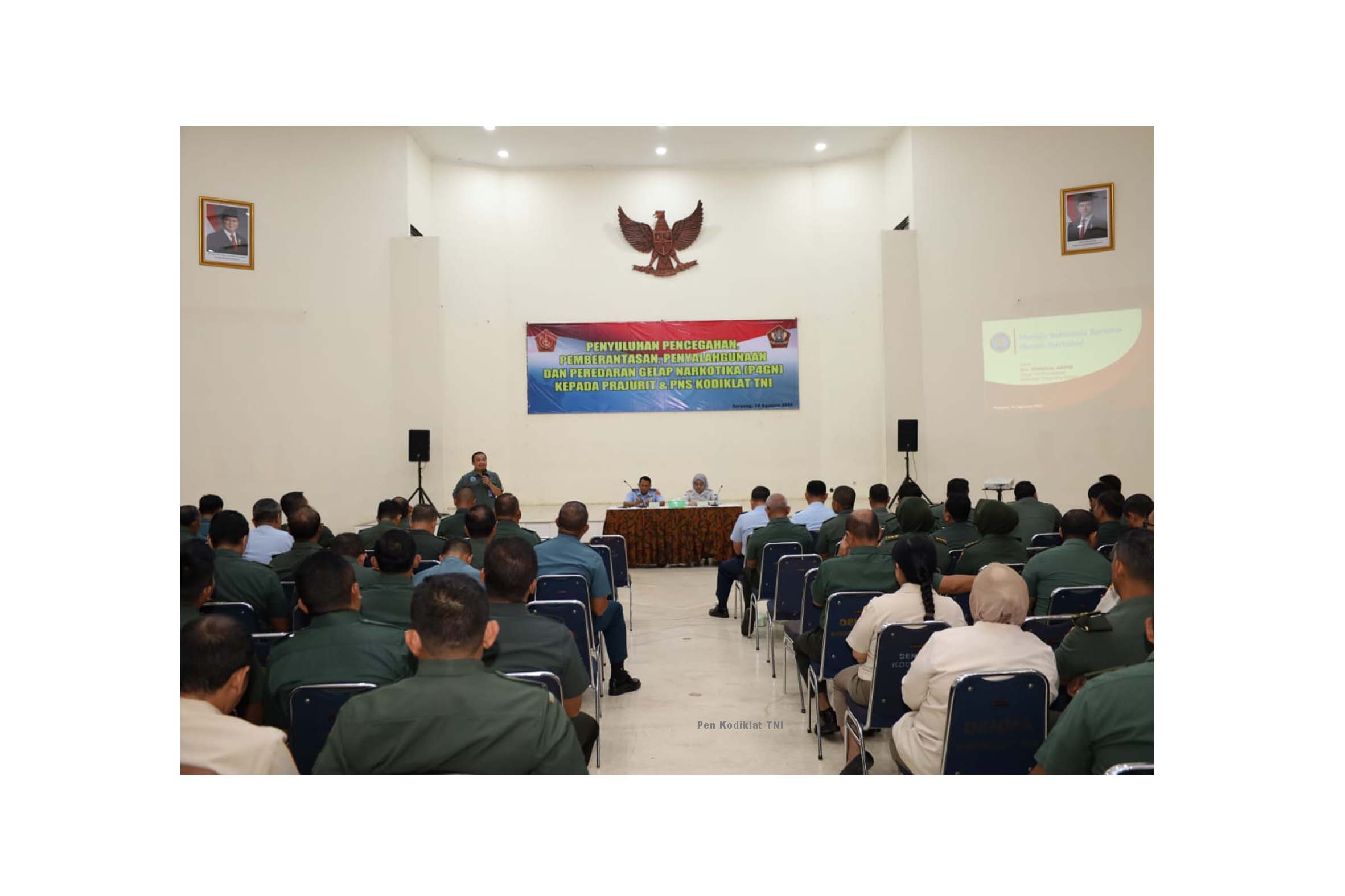PENYULUHAN P4GN KEPADA PRAJURIT DAN PNS KODIKLAT TNI