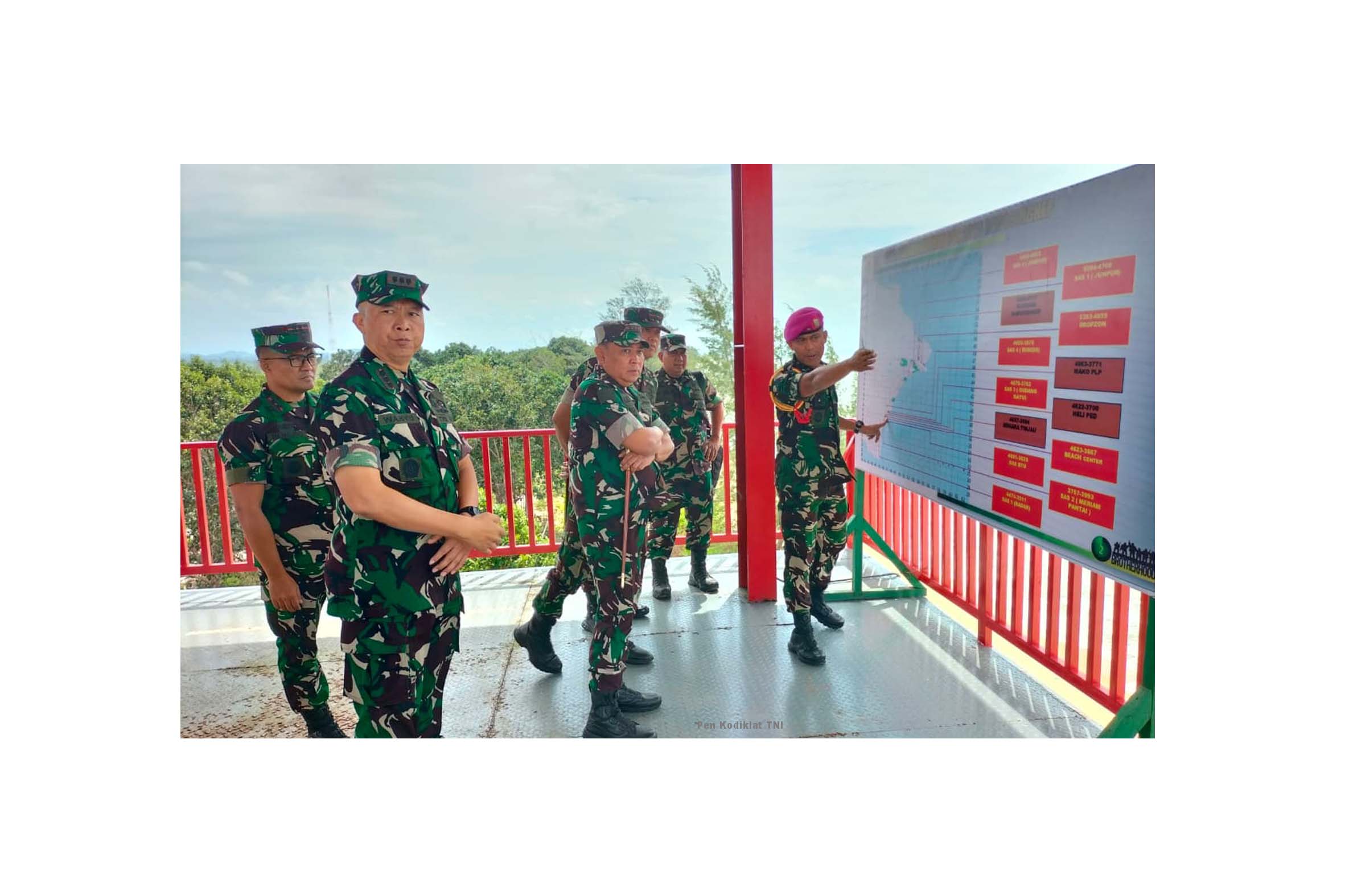 DANKODIKLAT TNI TINJAU PUSLATPUR 9 DABO SINGKEP