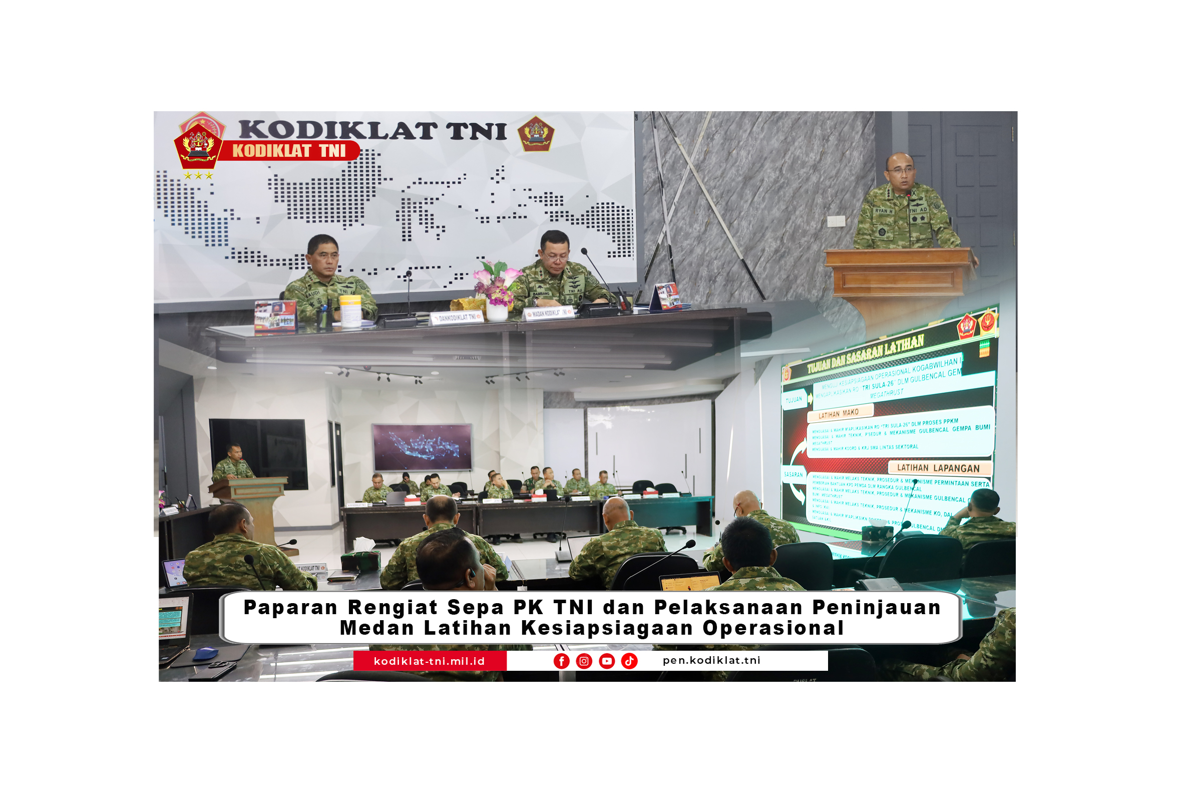 PAPARAN RENGIAT SEPA PK TNI DAN PELAKSANAAN TINJAU MEDAN LKO TA 2026