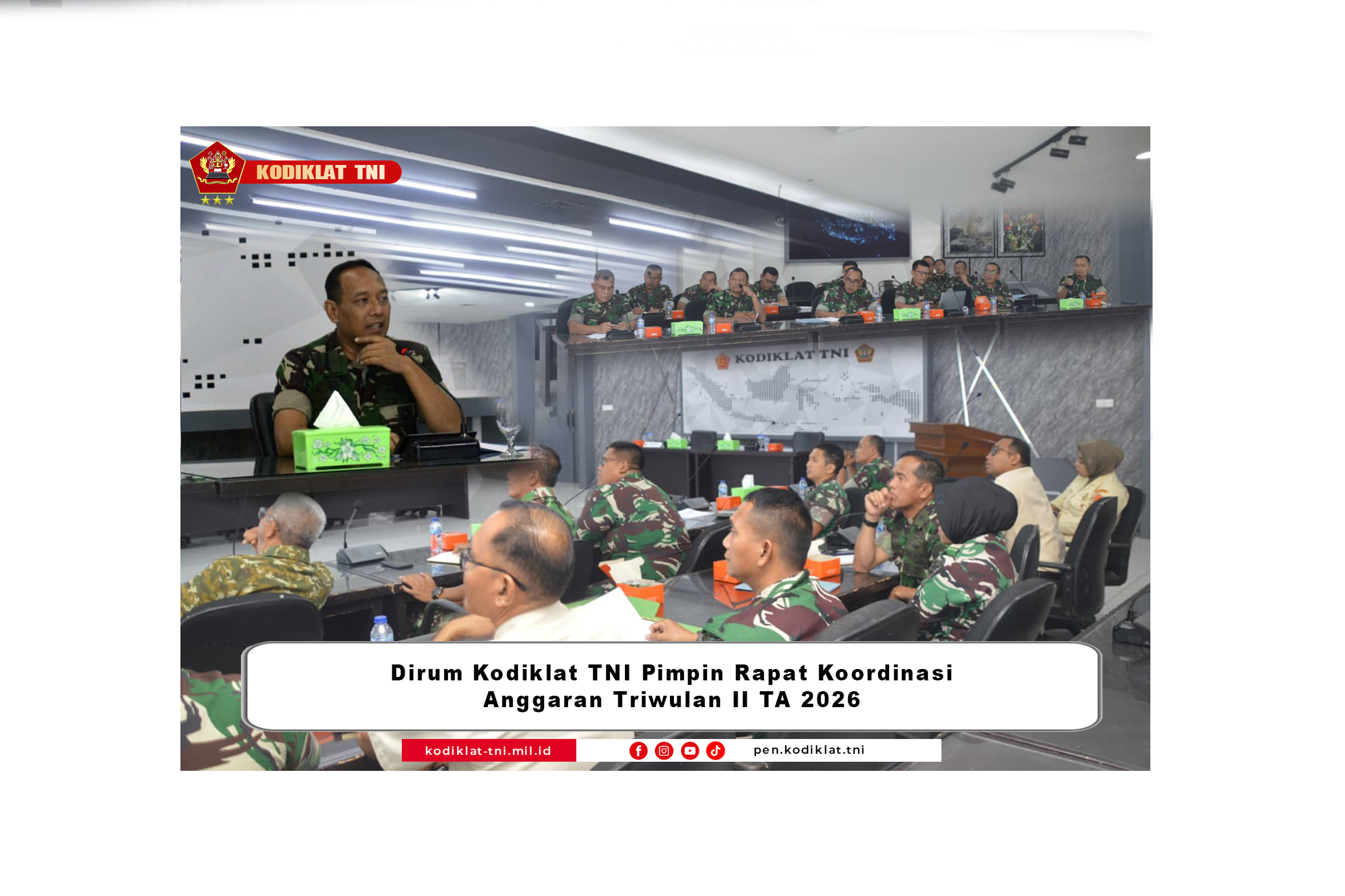 DIRUM PIMPIN RAPAT KOORDINASI ANGGARAN TW II TA 2026